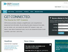 Tablet Screenshot of cefconnect.com